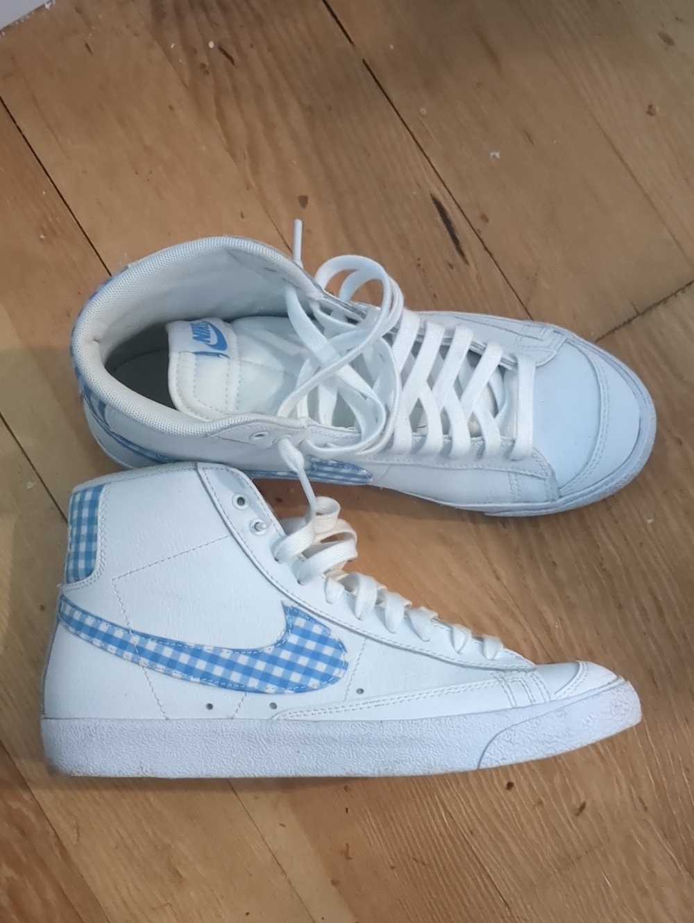 Nike Blazer Mid '77 'University Blue Gingham' sneakers